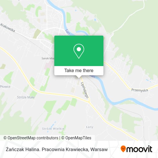 Żańczak Halina. Pracownia Krawiecka map