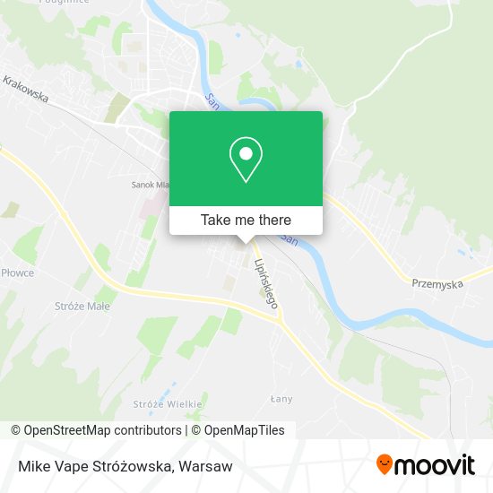 Mike Vape Stróżowska map