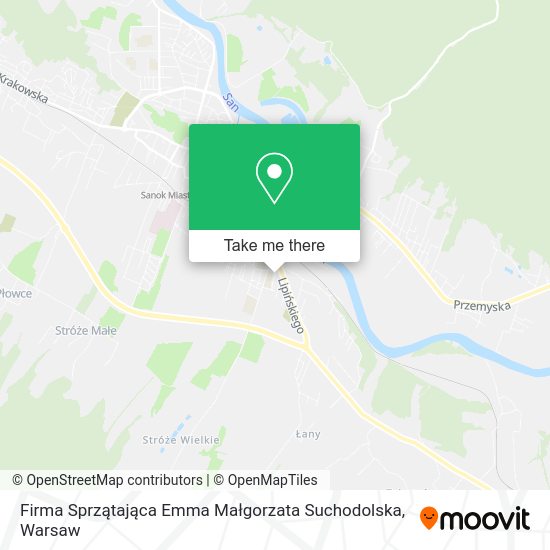 Firma Sprzątająca Emma Małgorzata Suchodolska map