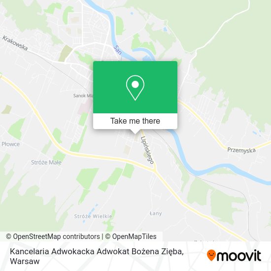 Kancelaria Adwokacka Adwokat Bożena Zięba map