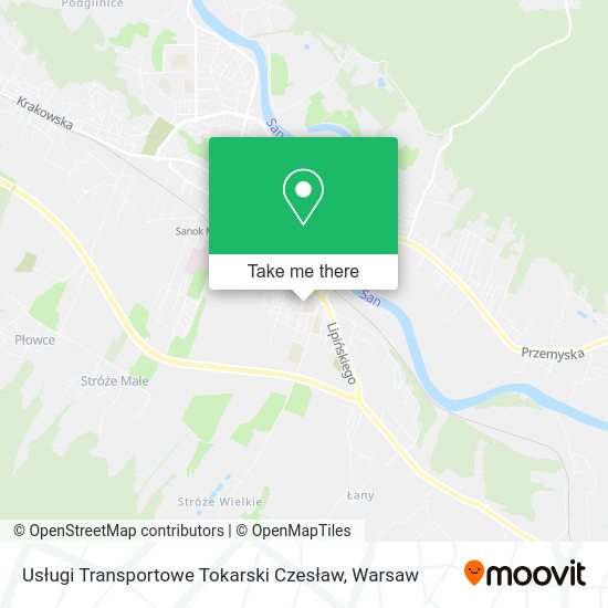 Usługi Transportowe Tokarski Czesław map