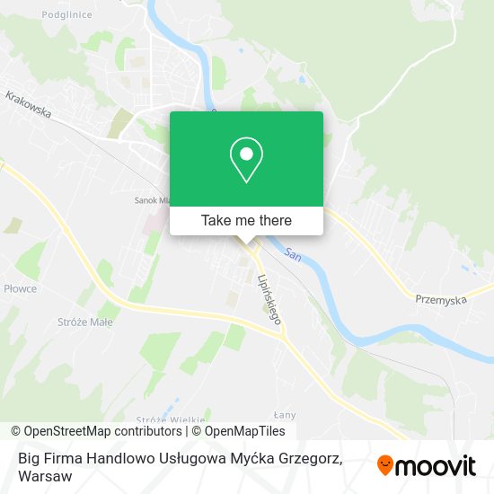 Big Firma Handlowo Usługowa Myćka Grzegorz map