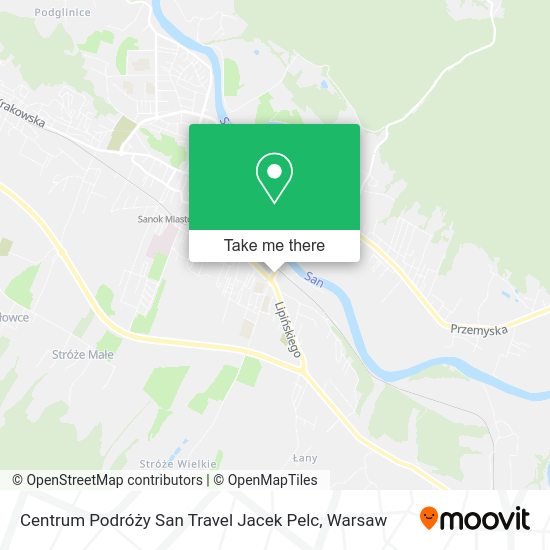 Centrum Podróży San Travel Jacek Pelc map