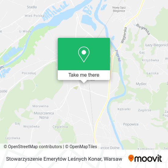 Stowarzyszenie Emerytów Leśnych Konar map