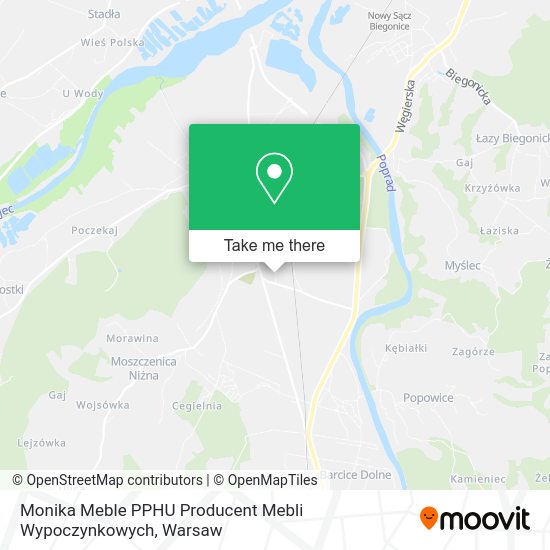 Monika Meble PPHU Producent Mebli Wypoczynkowych map