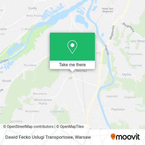 Dawid Fecko Usługi Transportowe map