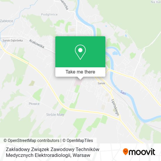 Карта Zakładowy Związek Zawodowy Techników Medycznych Elektroradiologii