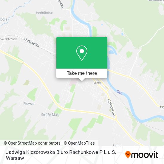 Jadwiga Kiczorowska Biuro Rachunkowe P L u S map