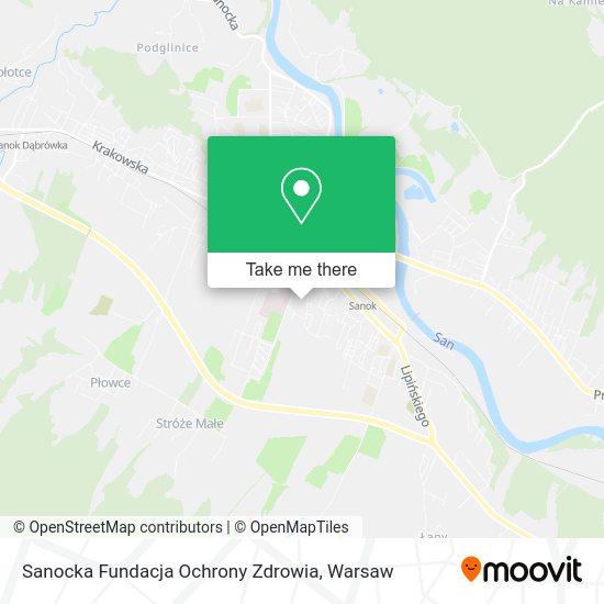 Sanocka Fundacja Ochrony Zdrowia map