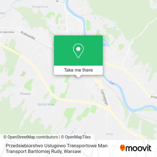 Карта Przedsiebiorstwo Uslugowo Transportowe Man Transport Bartlomiej Rudy