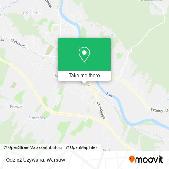 Odzież Używana map