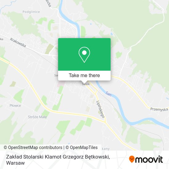 Zakład Stolarski Klamot Grzegorz Bętkowski map