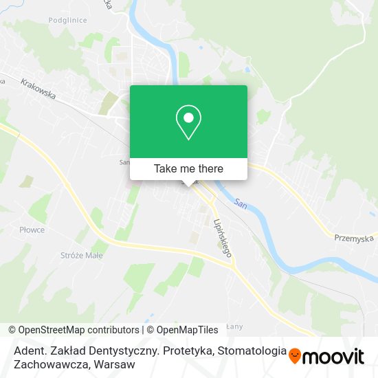 Adent. Zakład Dentystyczny. Protetyka, Stomatologia Zachowawcza map