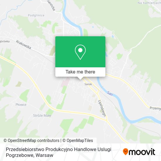 Przedsiebiorstwo Produkcyjno Handlowe Uslugi Pogrzebowe map