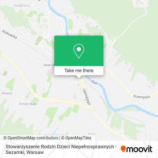 Stowarzyszenie Rodzin Dzieci Niepełnosprawnych - Sezamki map