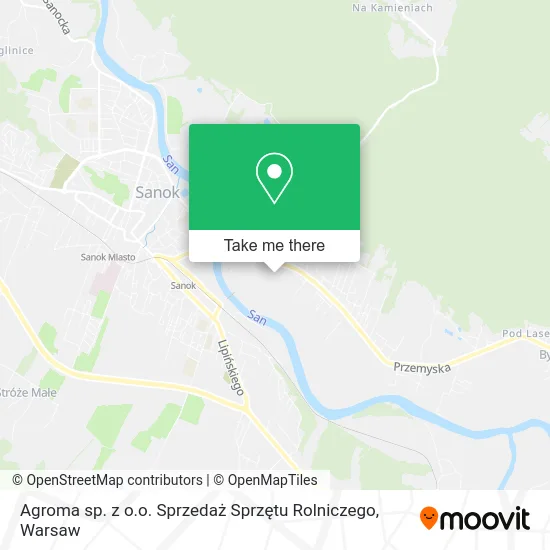 Карта Agroma sp. z o.o. Sprzedaż Sprzętu Rolniczego