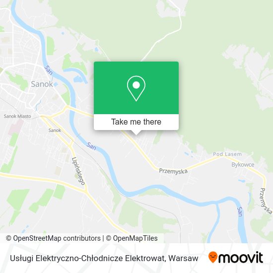 Usługi Elektryczno-Chłodnicze Elektrowat map