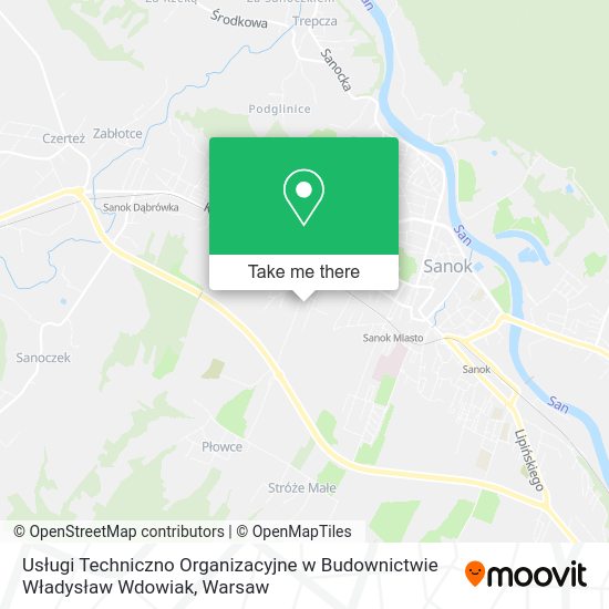 Usługi Techniczno Organizacyjne w Budownictwie Władysław Wdowiak map