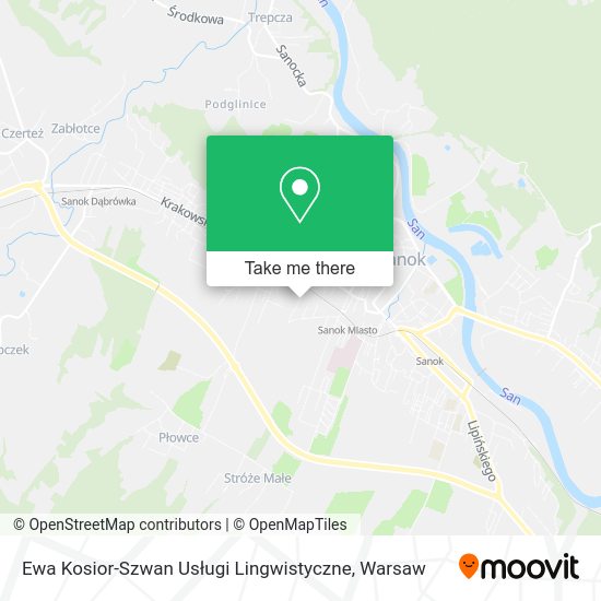 Ewa Kosior-Szwan Usługi Lingwistyczne map