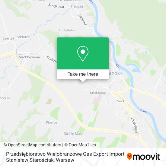 Przedsiębiorstwo Wielobranżowe Gas Export Import Stanisław Starościak map