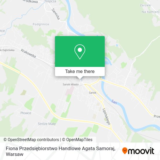 Fiona Przedsiębiorstwo Handlowe Agata Samoraj map