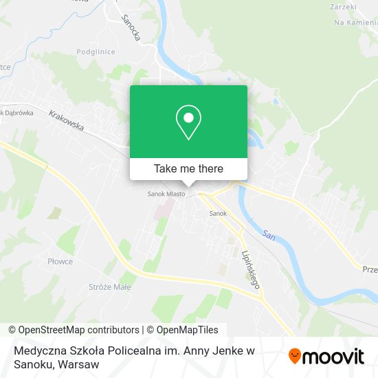 Medyczna Szkoła Policealna im. Anny Jenke w Sanoku map