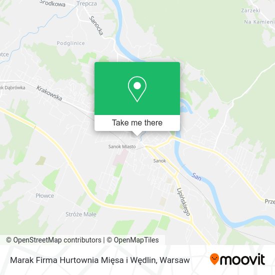 Marak Firma Hurtownia Mięsa i Wędlin map