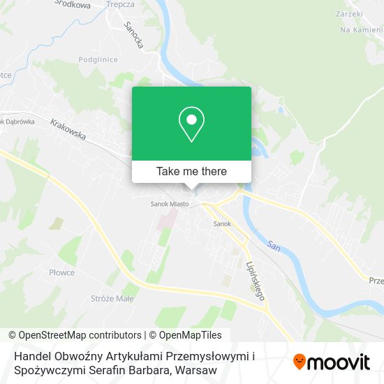 Handel Obwoźny Artykułami Przemysłowymi i Spożywczymi Serafin Barbara map