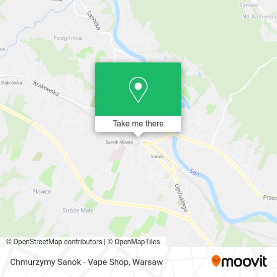 Chmurzymy Sanok - Vape Shop map