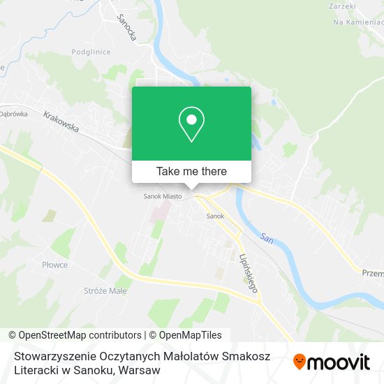 Stowarzyszenie Oczytanych Małolatów Smakosz Literacki w Sanoku map