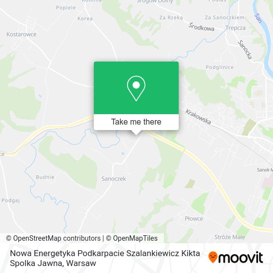 Nowa Energetyka Podkarpacie Szalankiewicz Kikta Spolka Jawna map