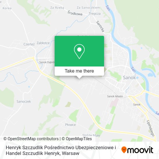 Henryk Szczudlik Pośrednictwo Ubezpieczeniowe i Handel Szczudlik Henryk map