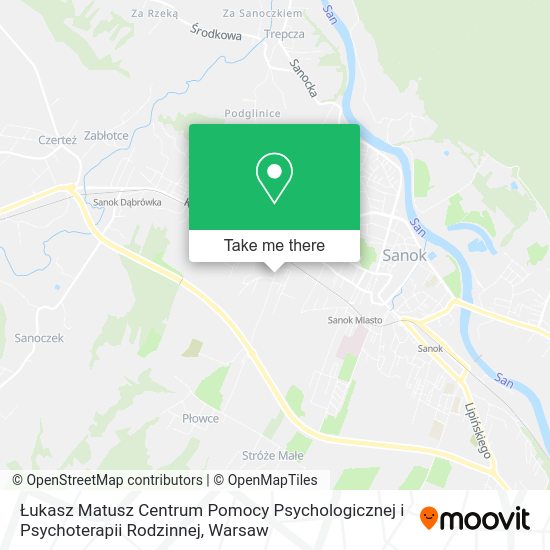 Łukasz Matusz Centrum Pomocy Psychologicznej i Psychoterapii Rodzinnej map