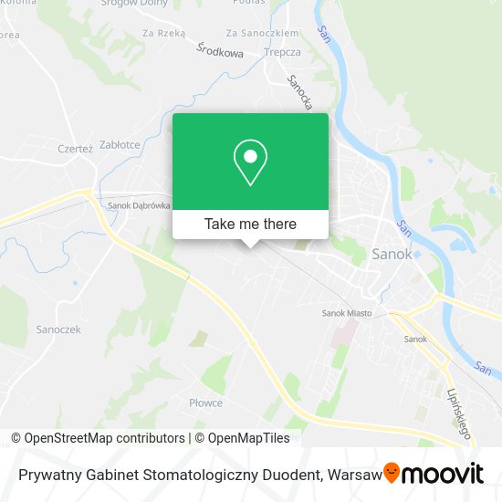 Карта Prywatny Gabinet Stomatologiczny Duodent