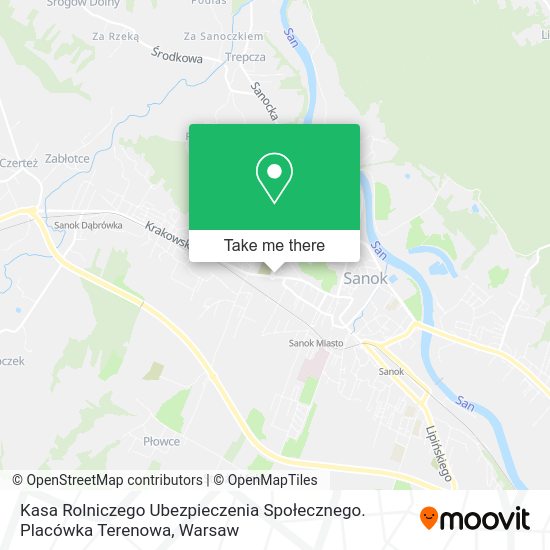 Kasa Rolniczego Ubezpieczenia Społecznego. Placówka Terenowa map