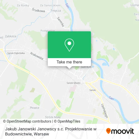 Карта Jakub Janowski Janowscy s.c. Projektowanie w Budownictwie