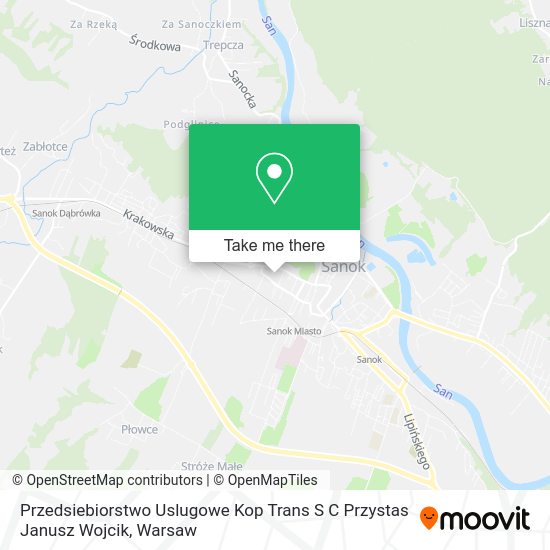 Przedsiebiorstwo Uslugowe Kop Trans S C Przystas Janusz Wojcik map