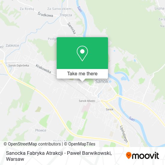 Sanocka Fabryka Atrakcji - Paweł Barwikowski map