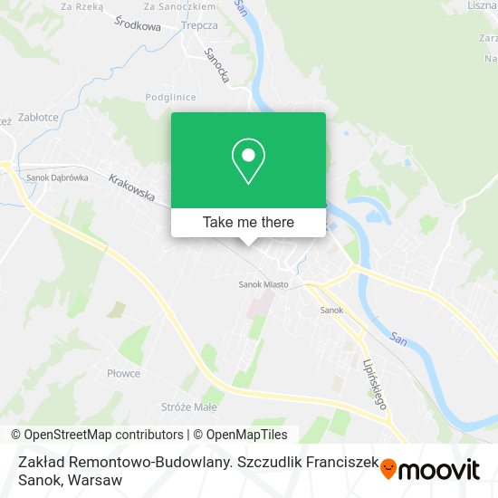 Zakład Remontowo-Budowlany. Szczudlik Franciszek Sanok map