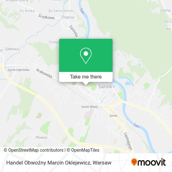 Handel Obwoźny Marcin Oklejewicz map