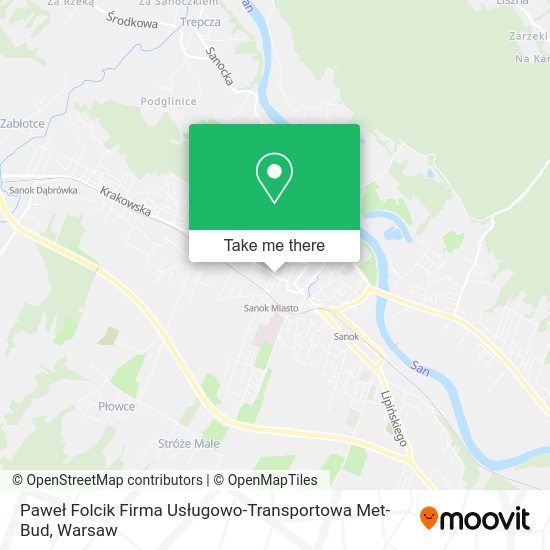 Paweł Folcik Firma Usługowo-Transportowa Met-Bud map