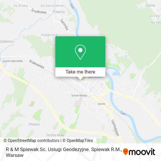 R & M Spiewak Sc. Uslugi Geodezyjne. Spiewak R.M. map