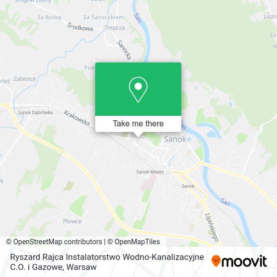 Ryszard Rajca Instalatorstwo Wodno-Kanalizacyjne C.O. i Gazowe map