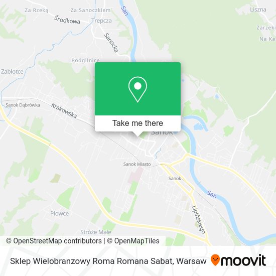 Sklep Wielobranzowy Roma Romana Sabat map