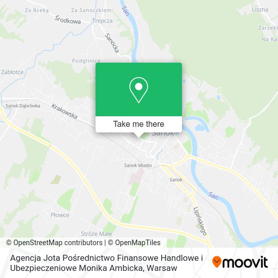 Agencja Jota Pośrednictwo Finansowe Handlowe i Ubezpieczeniowe Monika Ambicka map