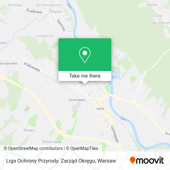 Liga Ochrony Przyrody. Zarząd Okręgu map