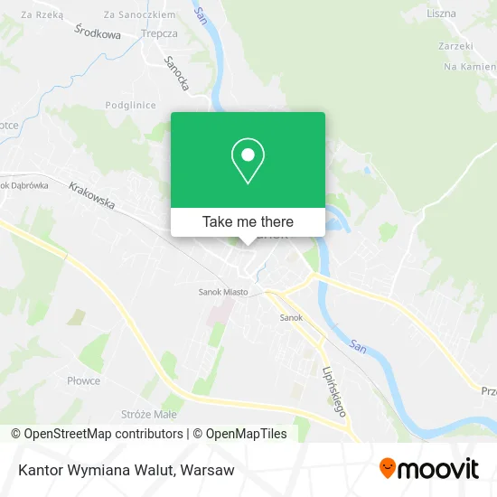 Карта Kantor Wymiana Walut
