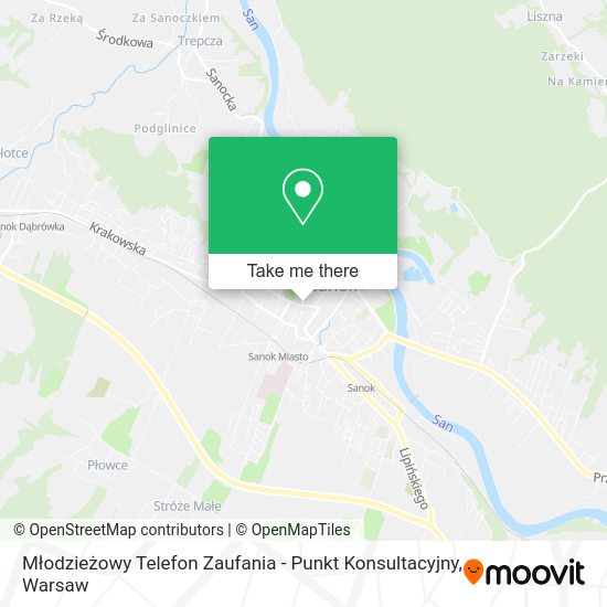 Młodzieżowy Telefon Zaufania - Punkt Konsultacyjny map