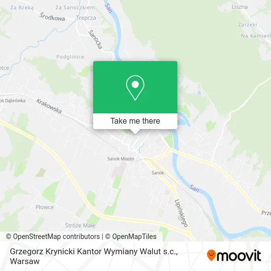 Карта Grzegorz Krynicki Kantor Wymiany Walut s.c.