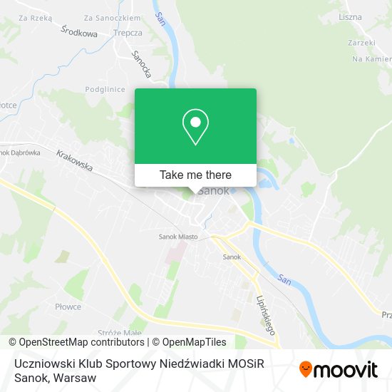 Uczniowski Klub Sportowy Niedźwiadki MOSiR Sanok map